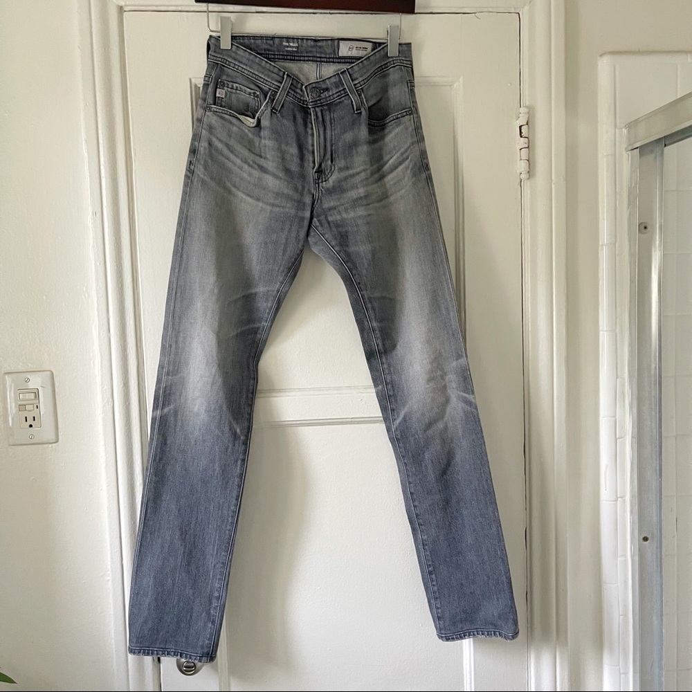 AG Tellis slim fit jean in grey size 28
